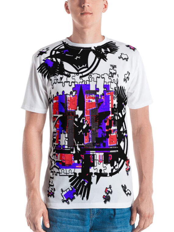 DG Puzzler1 Cut N Sew White Mockup Front